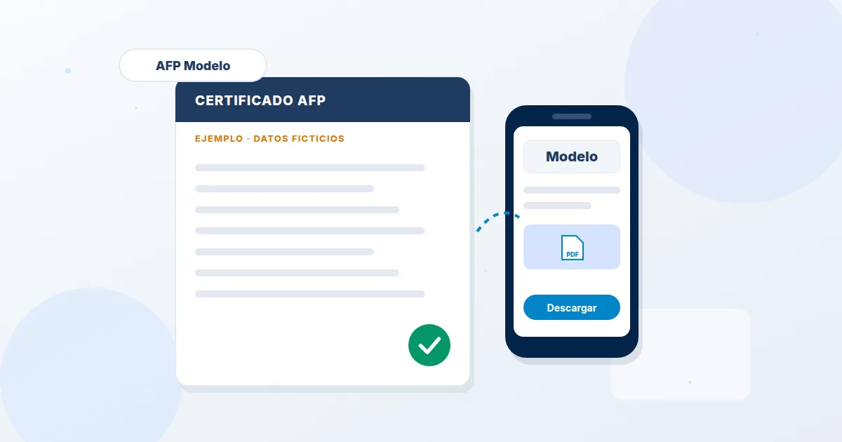 Cómo obtener el certificado de AFP Modelo